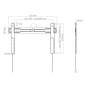Preview: HAGOR BL Superslim 600 - Flache TV-Wandhalterung